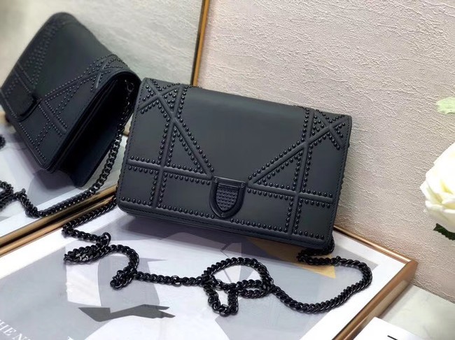 Hot Replica DIORAMA CALFSKIN CLUTCH S0328 black JH07055IG96