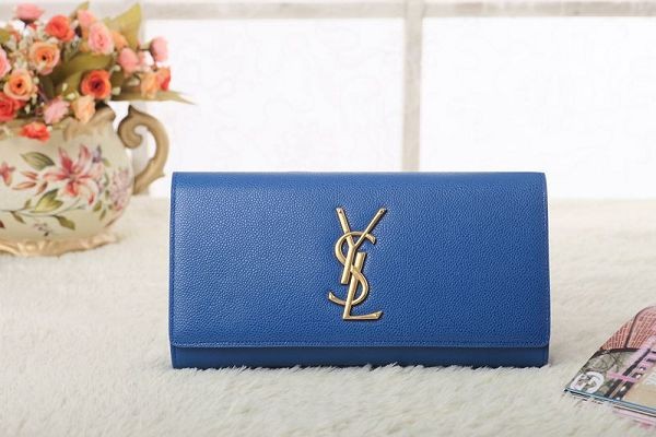 Imitation 2015 Yves Saint Laurent hot style original leather caviar 5485 brilliant blue JH08458Yx32