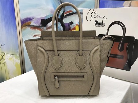 Imitation Celine Luggage Micro Original Leather Tote Bag M3308 gray JH06206dP73