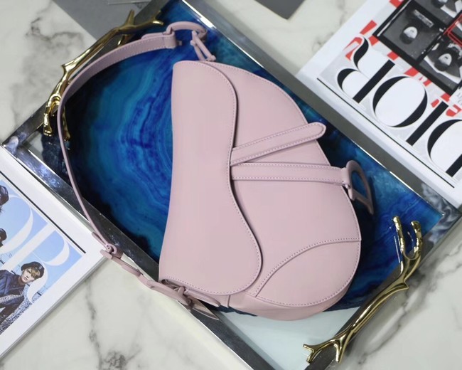 Imitation Designer Dior SADDLE-TAS VAN KALFSLEER M0446C pink JH07144Ss68