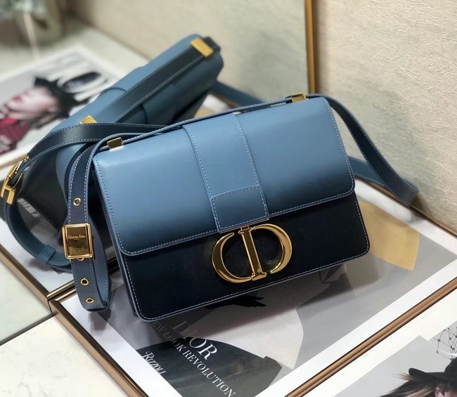 Imitation Dior 30 MONTAIGNE BAG Indigo Blue Gradient Calfskin M9203U JH06760XD29