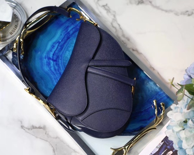 Imitation Dior SADDLE-TAS VAN KALFSLEER M0446C dark blue JH07143Sn26