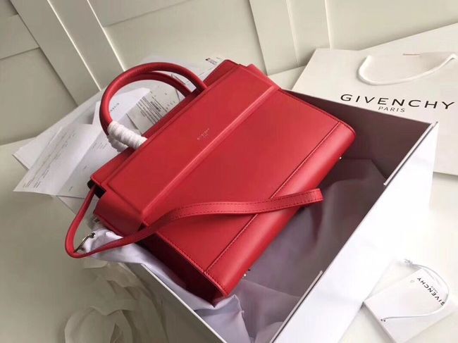 Imitation GIVENCHY Horizon leather shoulder bag 95828 red JH09048Yx32