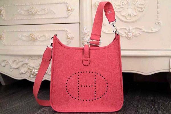 Imitation Hot Hermes evelyne hot style original leather H1188 dark pink JH01746CQ60