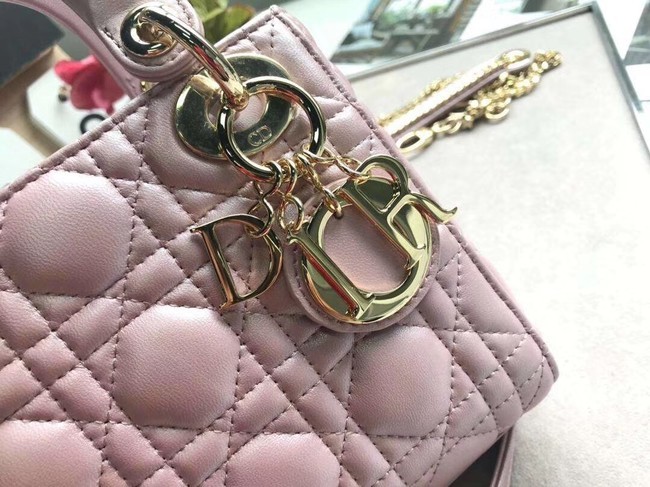 Imitation MINI LADY DIOR-TAS VAN LAMSLEER M15P pink JH07358HE81