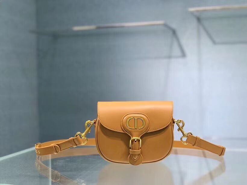 Imitation SMALL DIOR BOBBY BAG Gray Box Calfskin Gray Box Calfskin M9317 yellow JH06923JF45