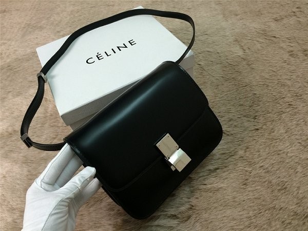 Knockoff 2015 Celine Classic retro original leather 11042 black JH06577ll66
