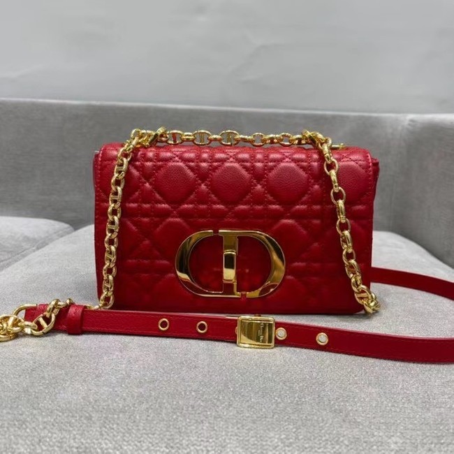 Knockoff AAAAA Dior SMALL DIOR CARO BAG red Soft Cannage Calfskin M9241 JH06817bP60