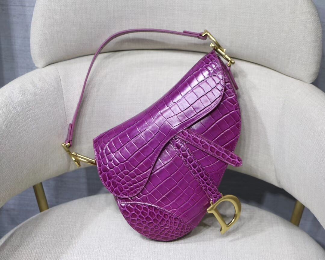 Knockoff Dior SADDLE SOFT CALFSKIN BAG C9045 purple JH07043xd98