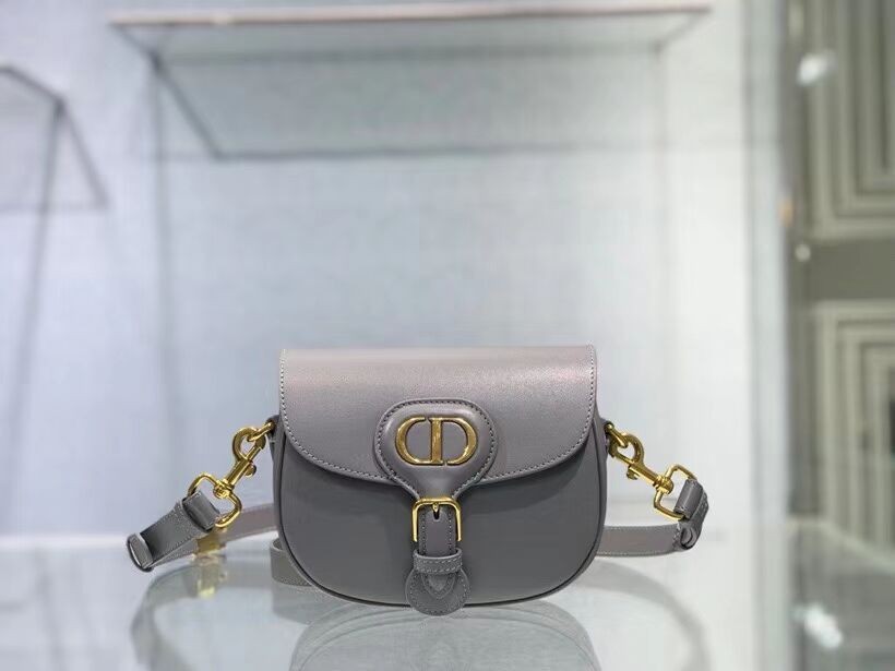 Knockoff SMALL DIOR BOBBY BAG Gray Box Calfskin Gray Box Calfskin M9317 JH06924Jz41