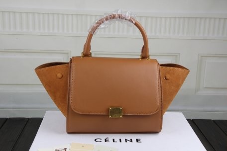 Knockoff Top 2015 Celine classic nubuck leather with original leather 3345 light coffee JH06545ZM75