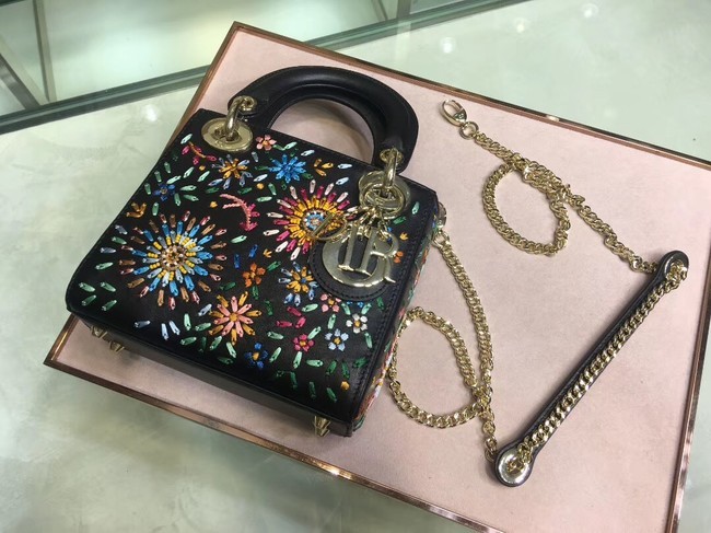 LADY DIOR embroidered cattle leather M05055 JH07138Vo37