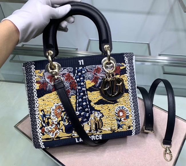 LADY DIOR embroidered cattle leather M0565-2 JH07065Aa30