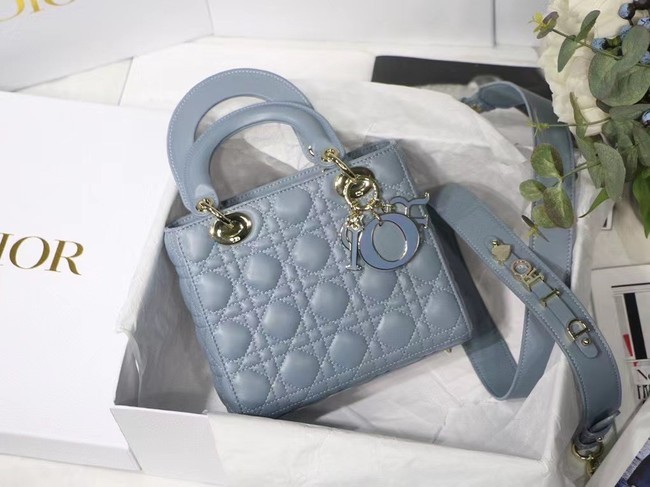 LADY DIOR MY ABCDIOR BAG Cannage Lambskin M0538O grey JH06722eT55
