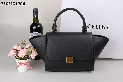 Luxury 2015 Celine classic original leather 3345 black JH06549ze26