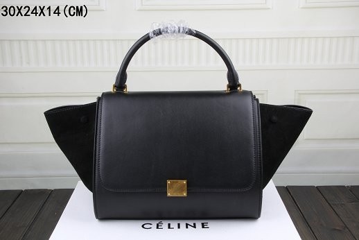 Luxury Celine Trapeze Bag Original Leather 3342-1 black JH06508NG76
