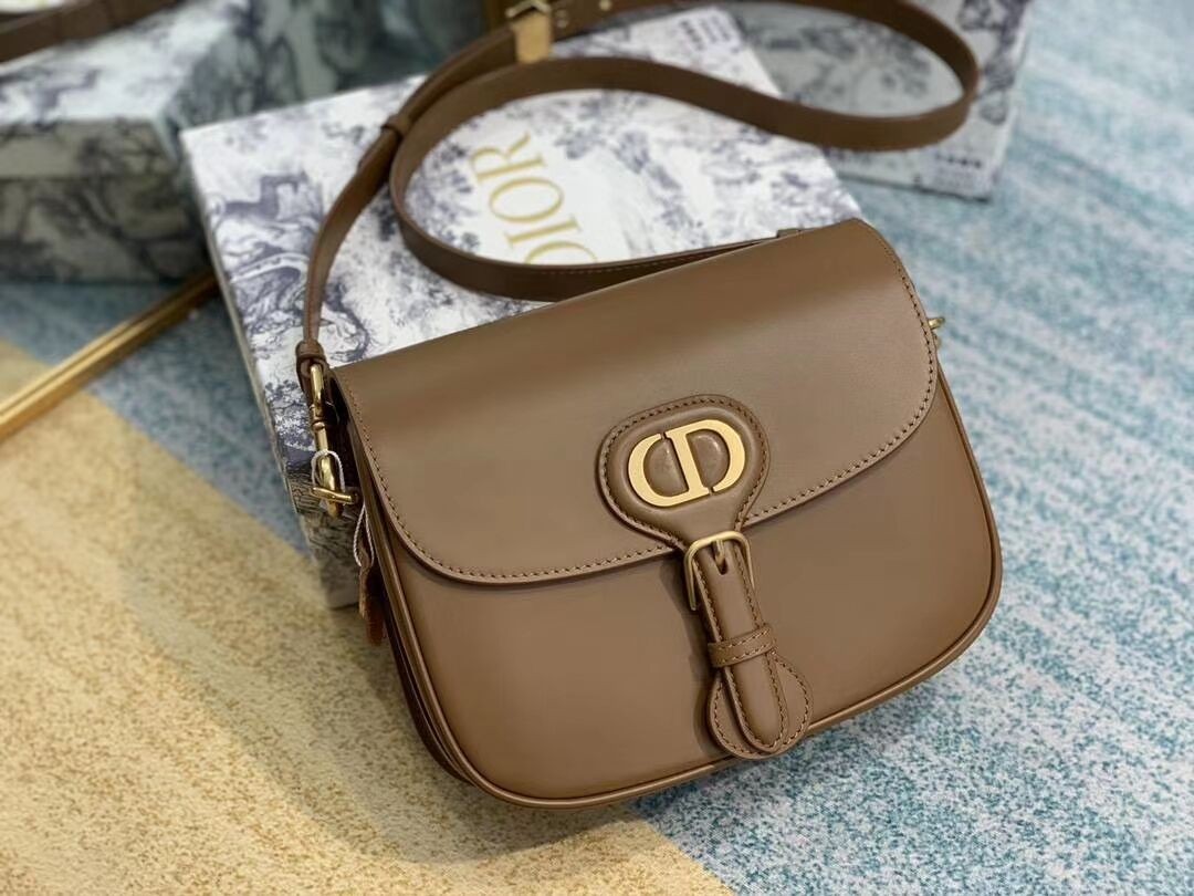 MEDIUM DIOR BOBBY BAG Box Calfskin M9319 Caramel JH06954Hc46