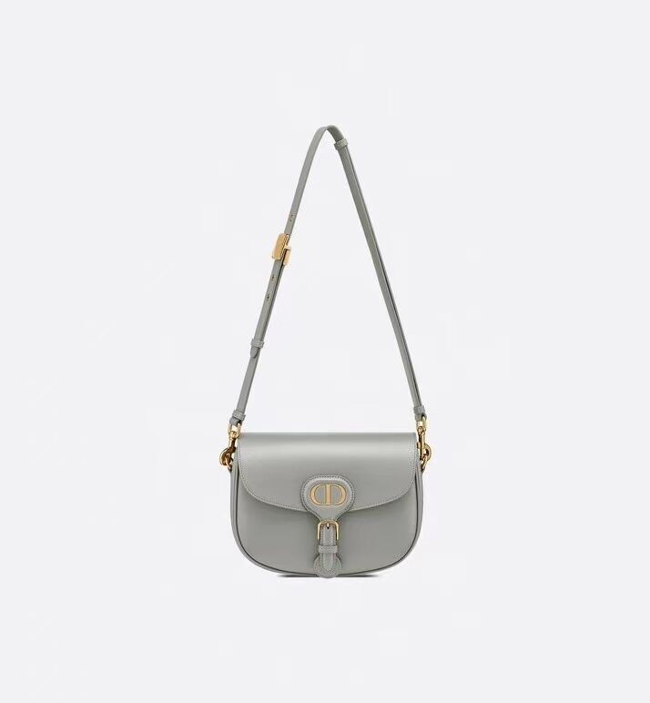 MEDIUM DIOR BOBBY BAG Box Calfskin M9319 grey JH06925Ea63