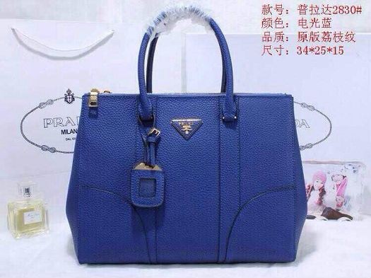 Replica 2015 Prada new model original leather 2830 blue JH05729aG64
