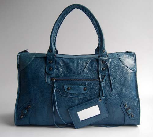 Replica balenciaga large motorcycle saddle bag 45cm 084324 (navyblue) JH09533za44