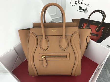 Replica Celine Luggage Micro Original Leather Tote Bag M3308 apricot JH06201QF99
