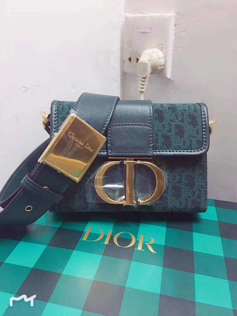Replica Dior 30 MONTAIGNE DIOR OBLIQUE BAG C1693 Green JH07126Ha32