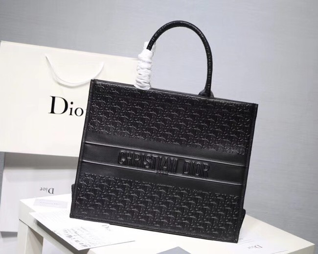 Replica DIOR BOOK TOTE BAG IN MULTI-COLOURED CALFSKIN M1286 black JH07441vX33