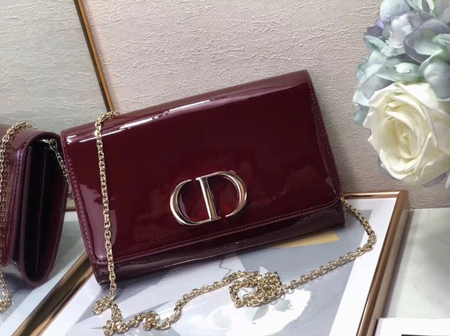 Replica Dior leather Clutch bag M9205 Burgundy JH07085Pg26