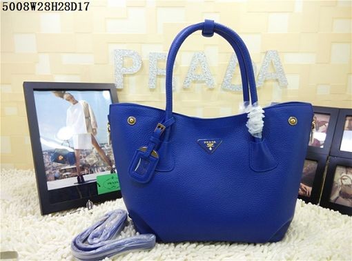 Replica Fashion 2015 Prada new model shopping bag 5008 blue JH05740Wi77