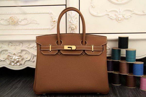 Replica Hermes Birkin 35CM Tote Bag Original Togo Leather BK35 Wheat JH01520Oh34