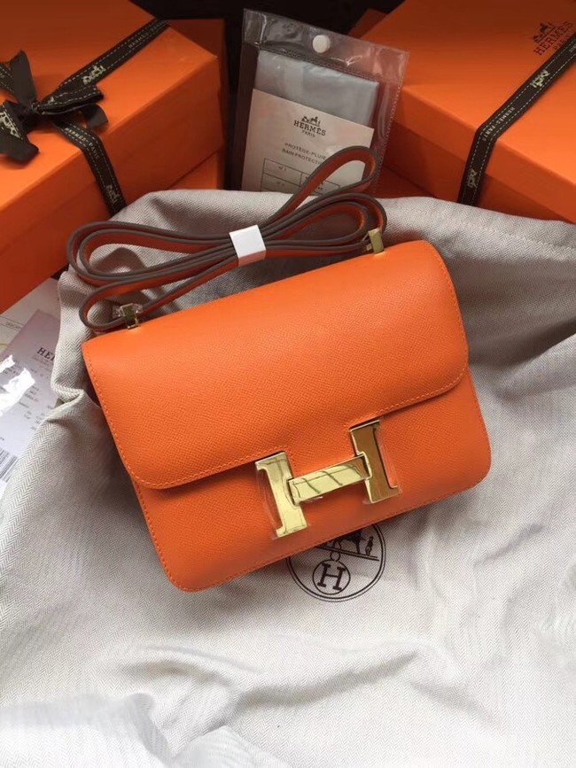 Replica Hermes Constance Bag Epsom calfskin H0713 orange JH01510rH96