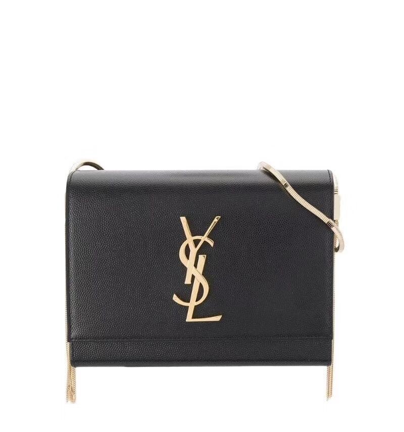 Yves Saint Laurent Kate mini Original leather Shoulder Bag Y593122 Black JH07788yN38