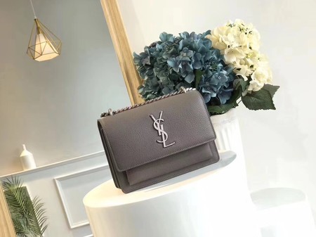 Yves Saint Laurent Original Leatehr mini Shoulder Bag 8004 Grey JH08272pi25