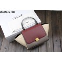 AAA 1:1 2015 Celine classic original leather 3345-1 purplish red&gray&black&off white JH06544Lg12