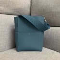 AAA 1:1 CELINE SANGLE BUCKET BAG IN SOFT GRAINED CALFSKIN 189593 BLUE JH05954Lg12