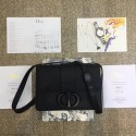 AAA 1:1 Dior 30 MONTAIGNE CALFSKIN BAG M92030 black JH07134Lg12