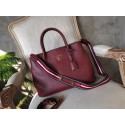 AAA 1:1 Prada Calf leather bag BN1579 Burgundy JH05364Lg12