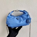 AAA 1:1 Prada Re-Edition 2005 nylon shoulder bag 1BH172 blue JH05014IL96
