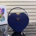 AAA 1:1 Prada Saffiano Original Leather Tote Heart Bag 1BH144 Blue JH05183Bu52