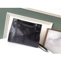 AAA 1:1 SAINT LAURENT NIKI MEDIUM SHOPPING BAG IN CRINKLED VINTAGE LEATHER 5814 black JH07857WE81