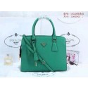 AAA 2015 Prada pearl leather tote bag 0922 green JH05732im52