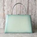 AAA CELINE MEDIUM CLASP HANDBAG IN BOX CALFSKIN WITH PATINA 180923 light green JH06076bB27