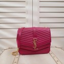 AAA SAINT LAURENT Sulpice small quilted leather cross-body bag 532652 rose JH08016SV29