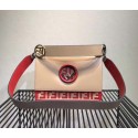 AAAAA FENDI Kan I Leather Shoulder Bag 8BT284 Apricot&red JH08650DU34