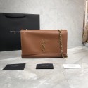 AAAAA Imitation Yves Saint Laurent Double Skin Use Original Leather Shoulder Bag Y553804 Brown JH07838QQ66