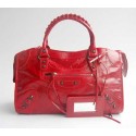 AAAAA Knockoff Balenciaga Handbag Balenciaga The City Handbag red 084332 JH09508qN39