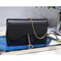 AAAAA Knockoff Dior SADDLE DIOR OBLIQUE wallet S5614 black JH07148qN39