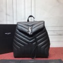 AAAAA SAINT LAURENT City leather backpack 8051 black JH07911hr50