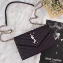 AAAAA SAINT LAURENT Monogram leather cross-body bag 55070 black JH08060DU34