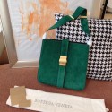Bottega Veneta Original velvet Leather 578344 green JH09248vV16